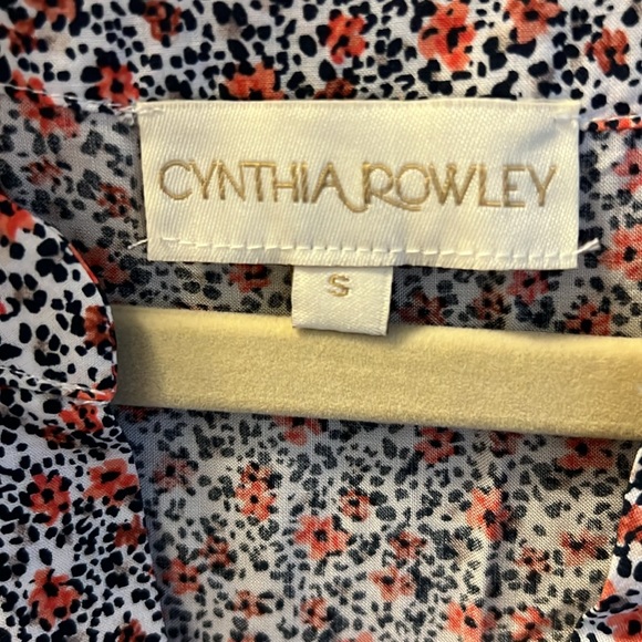 Cynthia Rowley Floral Shirt Blouse Small - Picture 2 of 10
